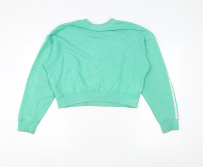 Adidas Women's Green Pullover Sweatshirt UK 8