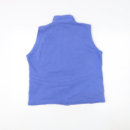 Idle Women's Blue Waistcoat M 14-16 Casual Zip