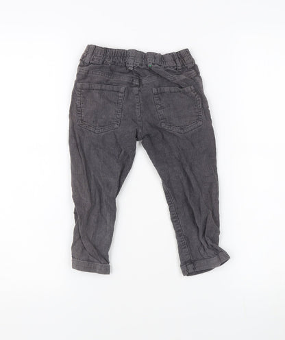 United Colors of Benetton Grey Corduroy Trousers 18-24 M