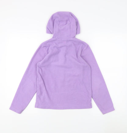 Mountain Warehouse Girls Purple Fleece Hoodie 7-8 Years