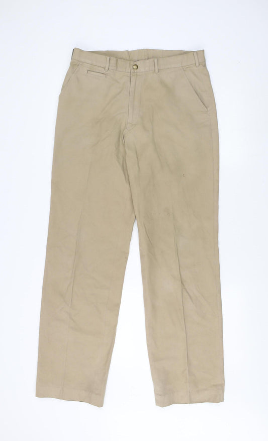 Beige Men's Trousers, Size 32, Leisureman at Harrods