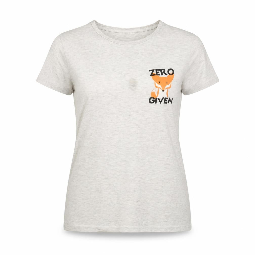 Womens UK Size 16 Golddigga Grey Basic T-Shirt