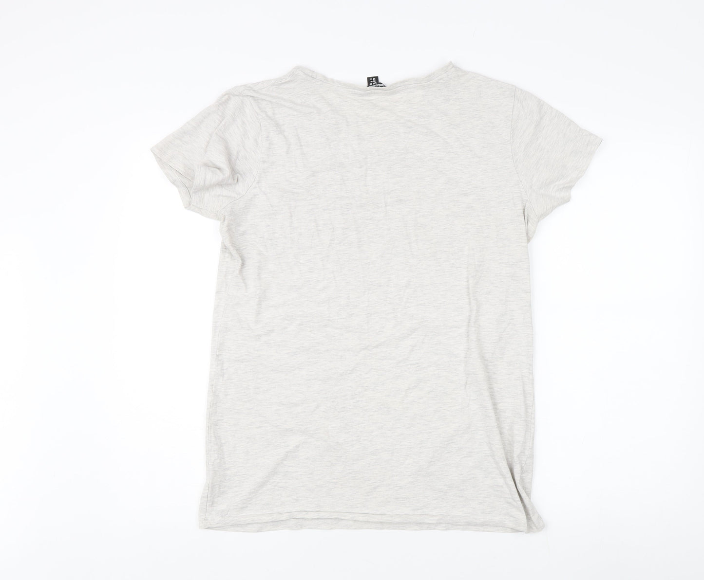 Golddigga Women's Grey Graphic T-Shirt Size 16