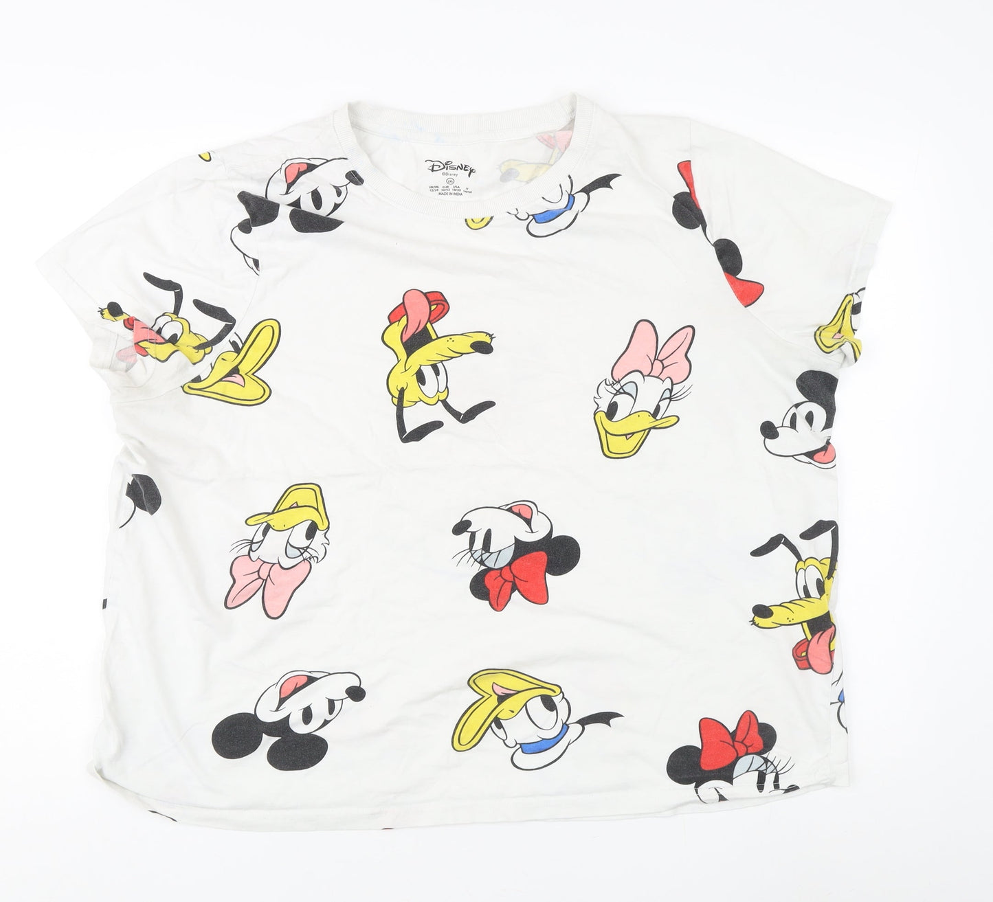 Unisex Adults UK Size 2XL Disney Multicoloured Basic T-Shirt