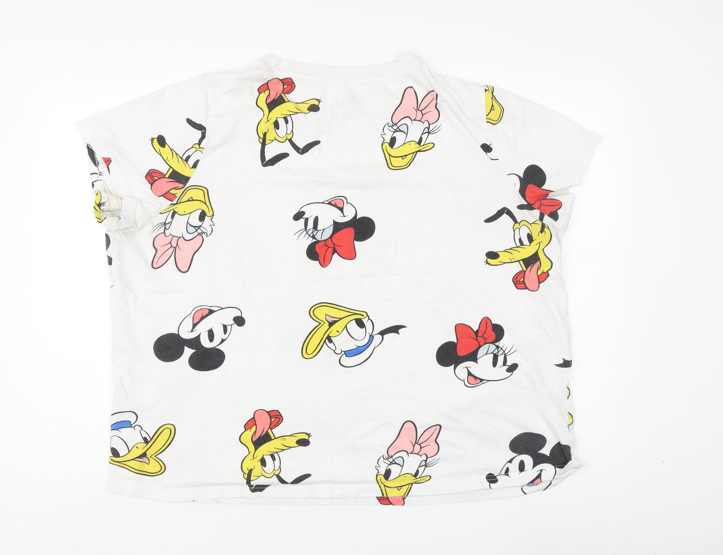 Unisex Adults UK Size 2XL Disney Multicoloured Basic T-Shirt