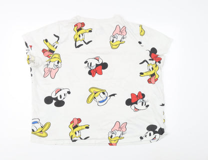 Unisex Adults UK Size 2XL Disney Multicoloured Basic T-Shirt