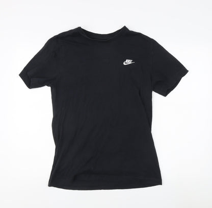 Nike Men's Black Short Sleeve Crew Neck T-Shirt, M