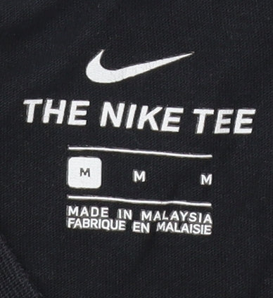Nike Men's Black Short Sleeve Crew Neck T-Shirt, M