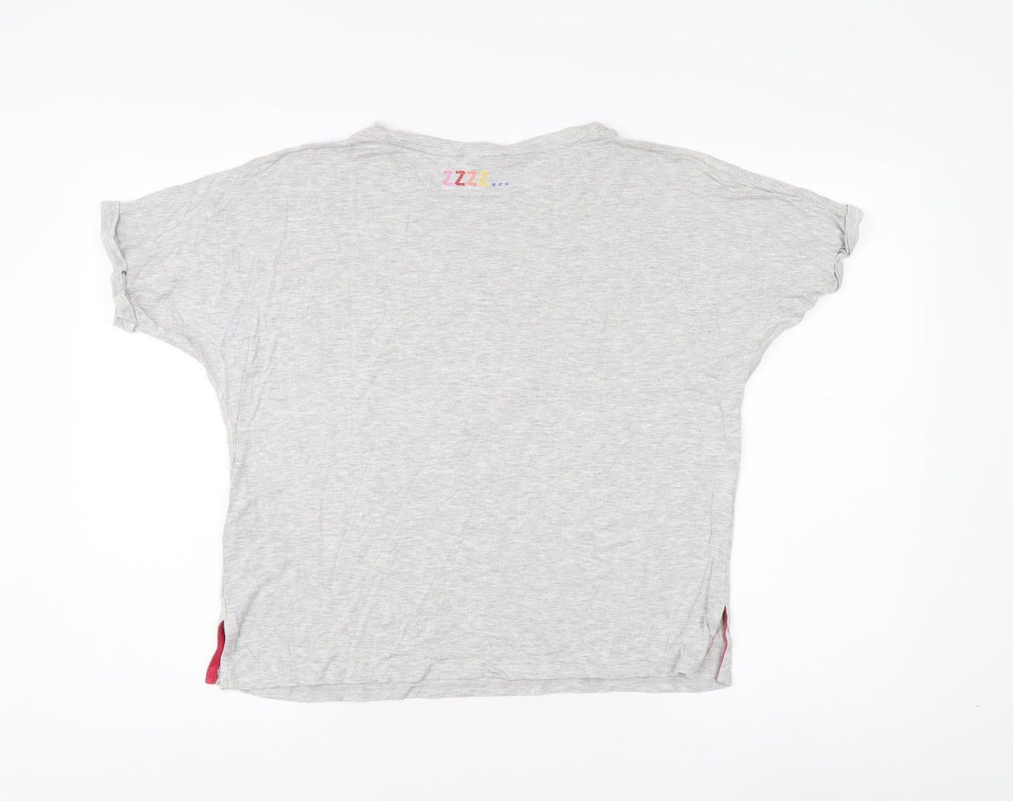Womens UK Size S Oasis Grey Basic T-Shirt