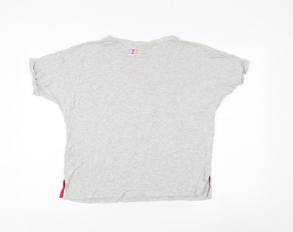 Womens UK Size S Oasis Grey Basic T-Shirt
