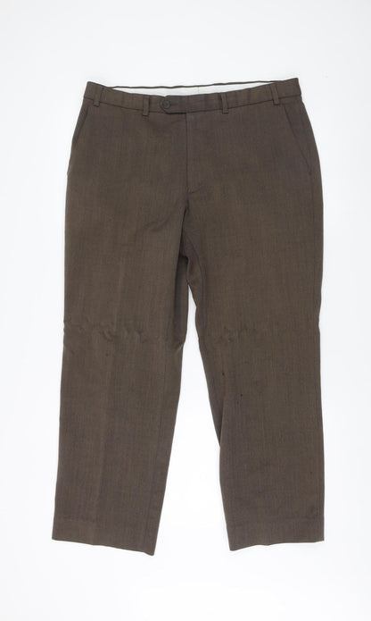 Marks and Spencer Men's Brown Dress Pants Size 36