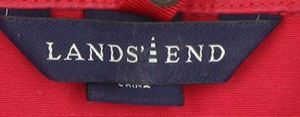 Womens UK Size M Lands' End Red Basic Jacket