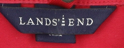 Womens UK Size M Lands' End Red Basic Jacket