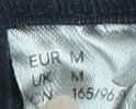 Unisex Adults UK Size M H&M Black Basic T-Shirt