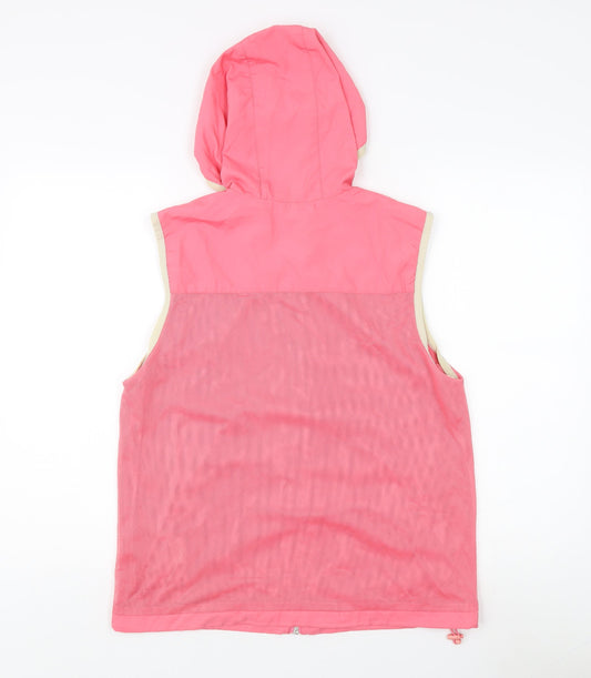 Fila Women's Pink Hooded Waistcoat Size 16