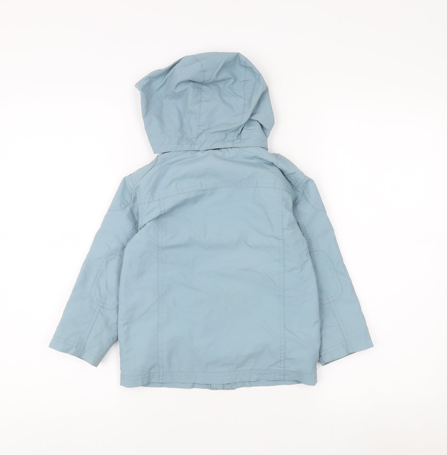 Stylish Girls Blue Parka Coat with Hood Size 4 Years