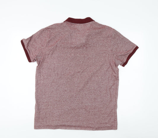 Pierre Cardin Men's Red Polo Shirt, Size L, Regular Fit