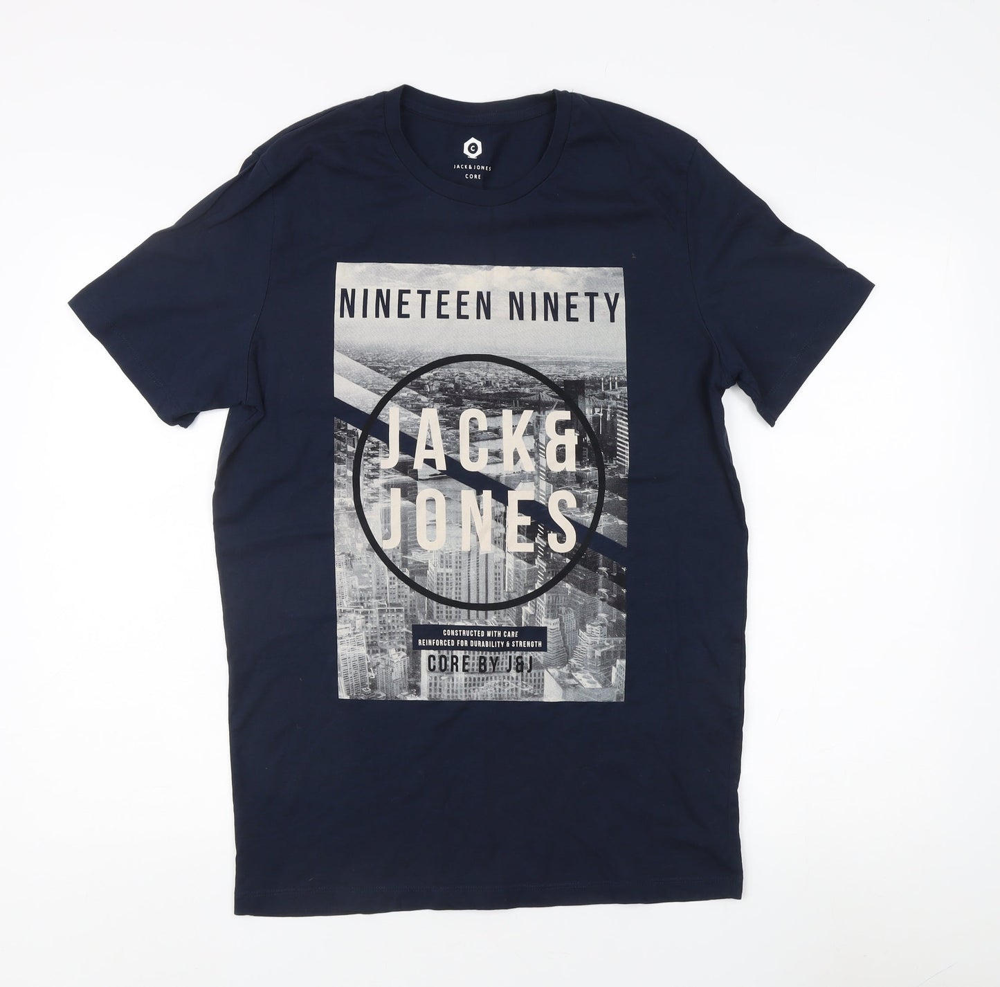 Mens UK Size L JACK & JONES Blue  T-Shirt