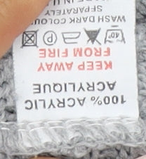 Womens UK Size L BASSINI Grey Cardigan Jumper