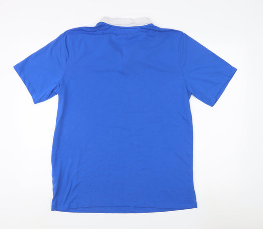 Nike Men's Blue Dri-FIT Polo Shirt L, Quick Dry, Casual