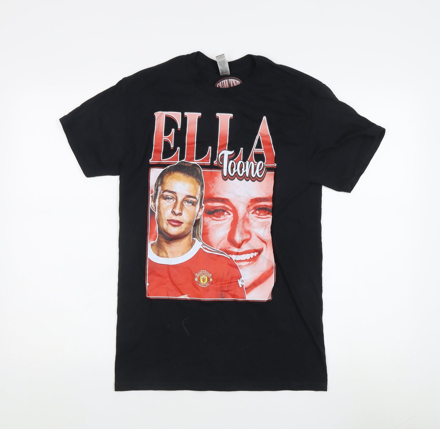 Mens UK Size S Gildan Black  T-Shirt