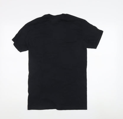 Mens UK Size S Gildan Black  T-Shirt