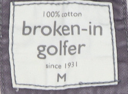 Broken-in Golfer Men's Blue Striped Polo M