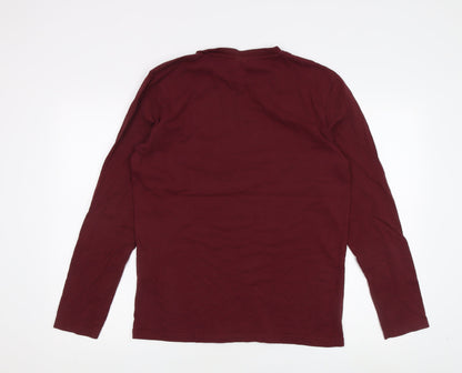 Springfield Men's Red Long Sleeve T-Shirt Size L