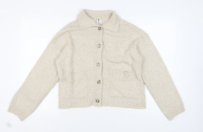 Collusion Women's Beige Button Cardigan Size 10