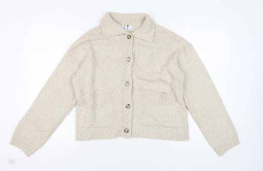Collusion Women's Beige Button Cardigan Size 10