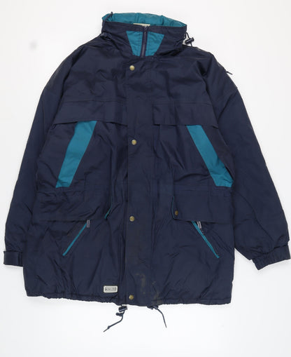 Mens UK Size L Trespass Blue Parka Coat