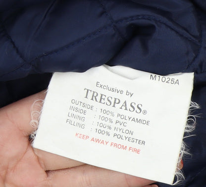 Mens UK Size L Trespass Blue Parka Coat