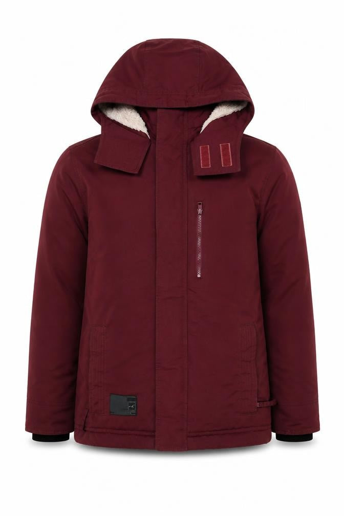 Mens UK Size L Hollister Red Parka Coat