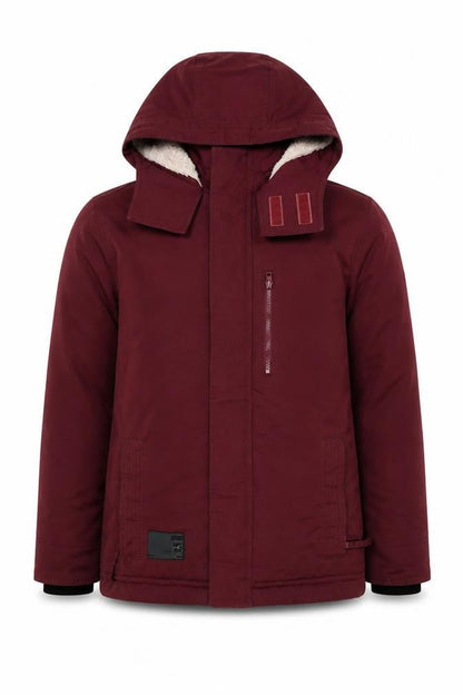 Mens UK Size L Hollister Red Parka Coat