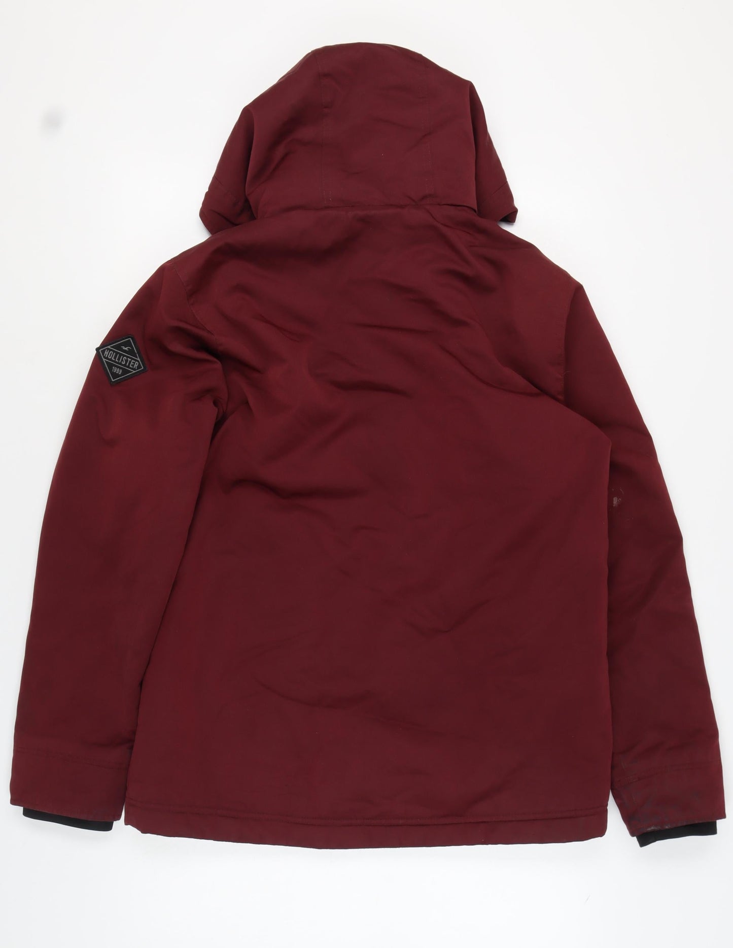 Mens UK Size L Hollister Red Parka Coat
