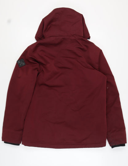 Mens UK Size L Hollister Red Parka Coat