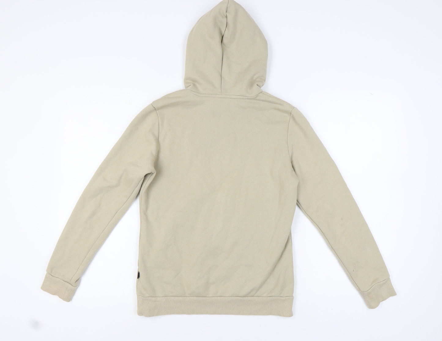 Puma Unisex Beige S Hoodie, Logo Accent