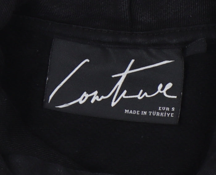 Mens UK Size S Couture Black Pullover Hoodie