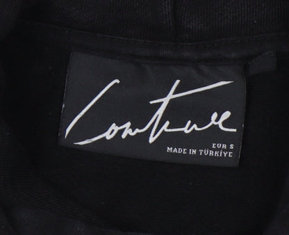 Mens UK Size S Couture Black Pullover Hoodie