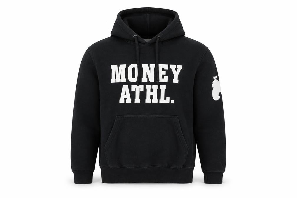 Mens UK Size M Money Black Pullover Hoodie