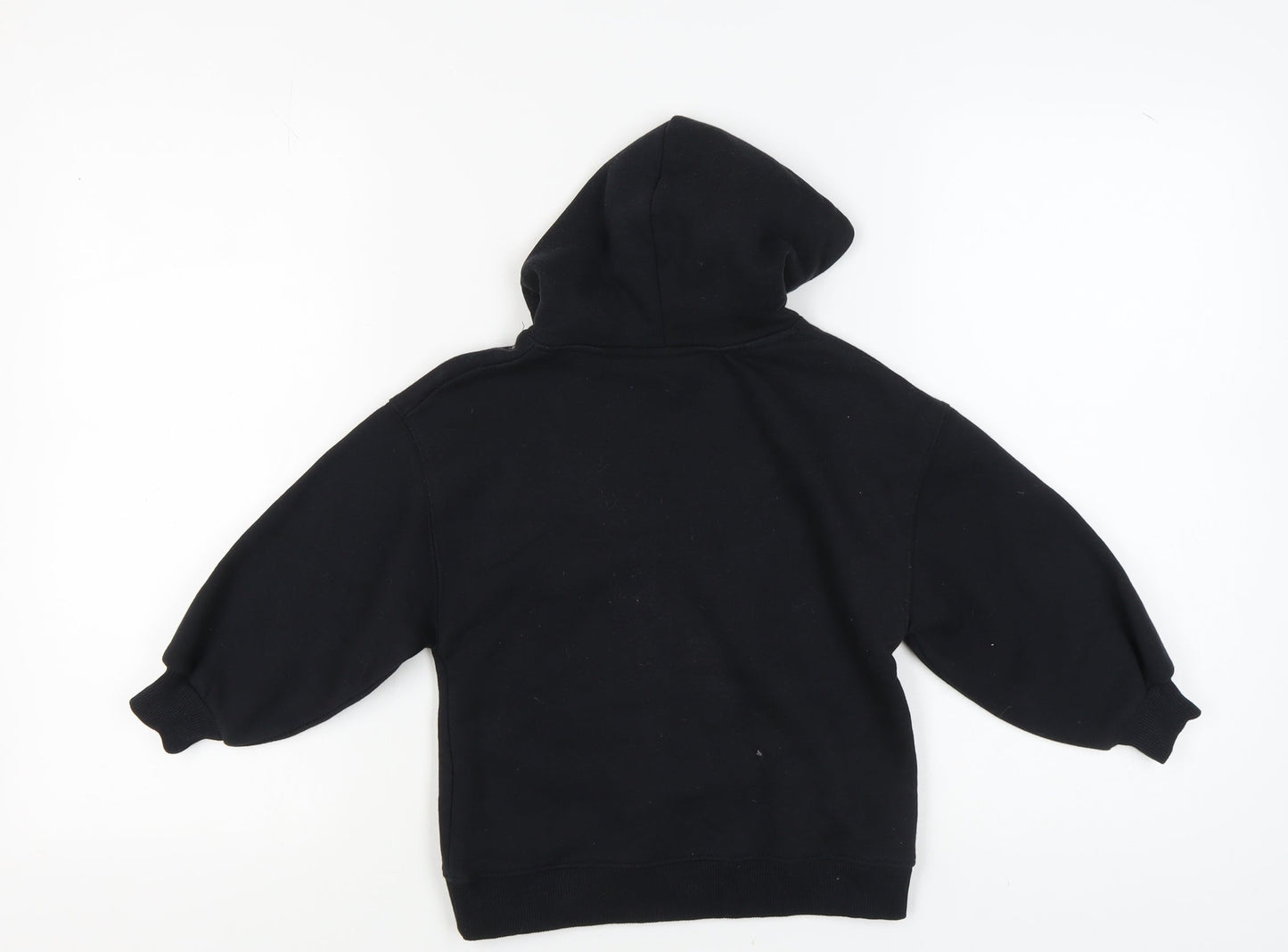 Zara Girls Stranger Things Black Pullover Hoodie, Size 6-7 Years