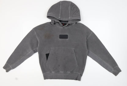 Mens UK Size S Nike Grey Pullover Hoodie