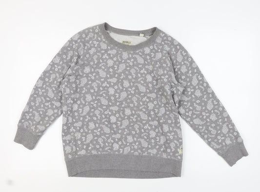 Womens UK Size 12 Jack Wills Grey Pullover Sweatshirt