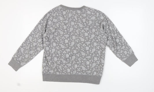 Womens UK Size 12 Jack Wills Grey Pullover Sweatshirt