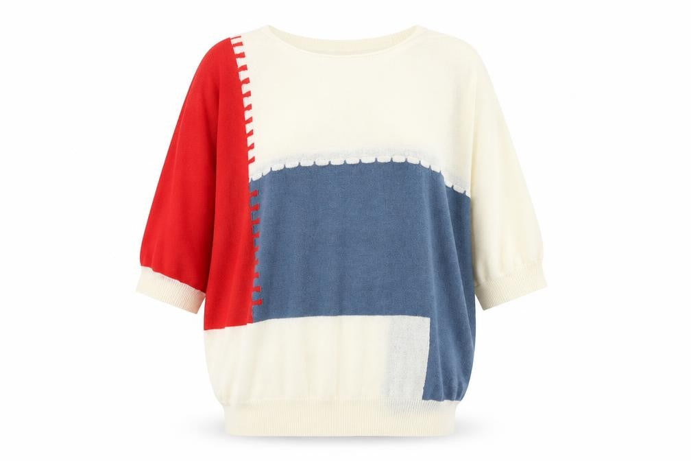 Womens UK Size L BASSINI Multicoloured Pullover Jumper