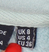 Superdry Women’s Green Hoodie Size 8 Pullover Fleece