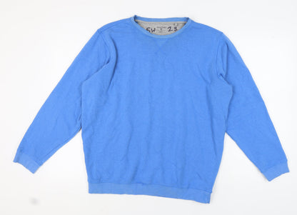 Mens UK Size L James Pringle Blue Pullover Sweatshirt