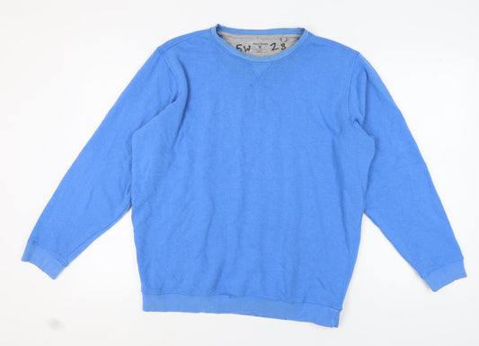 Mens UK Size L James Pringle Blue Pullover Sweatshirt