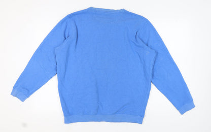 Mens UK Size L James Pringle Blue Pullover Sweatshirt