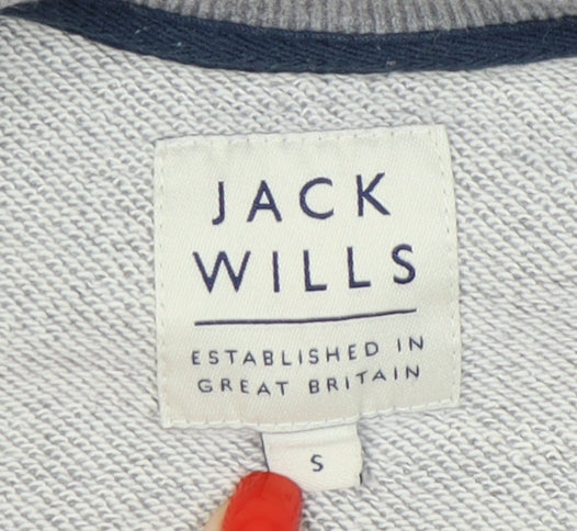 Mens UK Size S Jack Wills Grey Pullover Sweatshirt